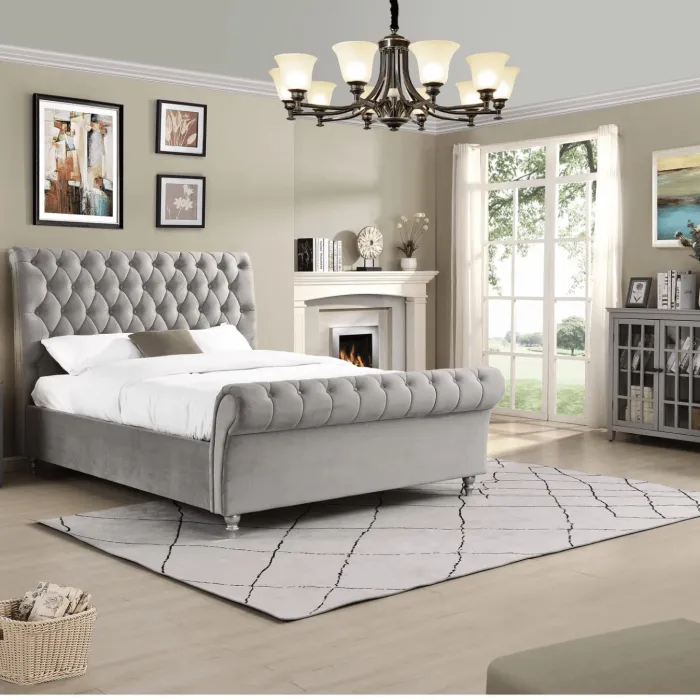 Kilkenny 4FT6 Bedframe - Silver | Murphy Furniture