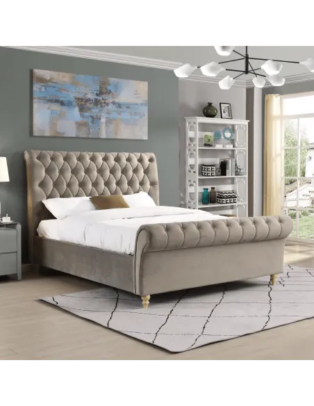 Kilkenny 4FT6 Bedframe - Mink | Murphy Furniture