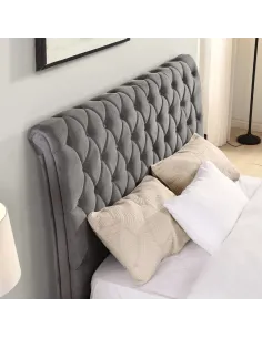 Kilkenny 5FT Bedframe - Grey Velvet | Murphy Furniture 2