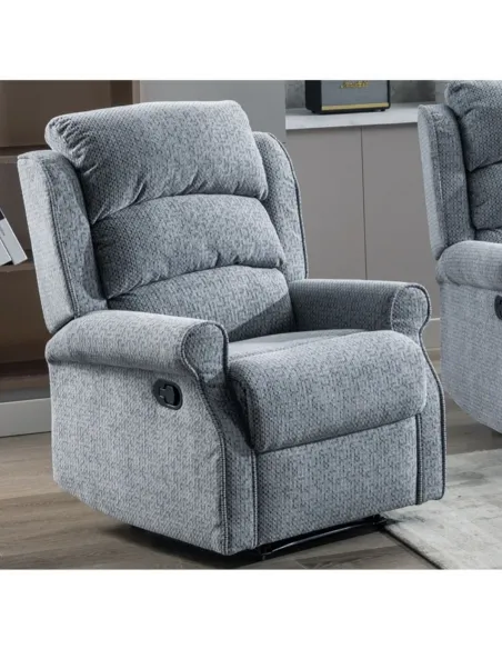 Drancy Electric Recliner Armchair - Stee | Murphy Furniture