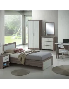 Lucy 3ft Bedframe - Sonoma/Grey Oak | Murphy Furniture