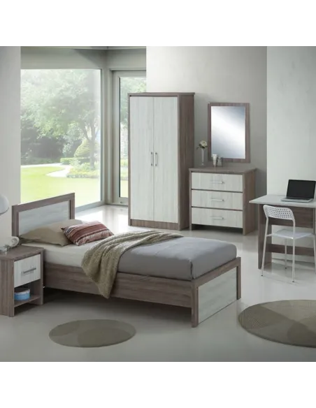 Lucy 3ft Bedframe - Sonoma/Grey Oak | Murphy Furniture