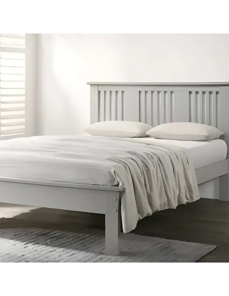 Alana 3FT Slatted Bedframe - Grey | Murphy Furniture