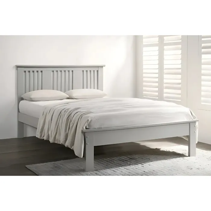 Alana 3FT Slatted Bedframe - Grey | Murphy Furniture