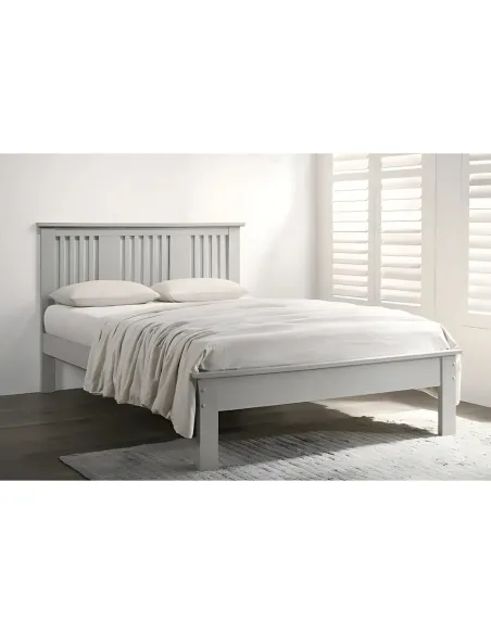 Alana 3FT Slatted Bedframe - Grey | Murphy Furniture