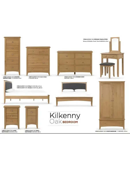Kilkenny 4FT6 Bedframe - Oak | Murphy Furniture