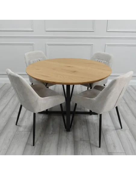 Lanphear Dining Set with 4 Stone Chairs | Murphy Furniture