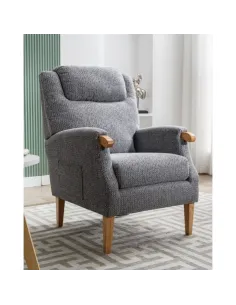 Lisbon Fireside Armchair - Steel Blue | Murphy Furniture