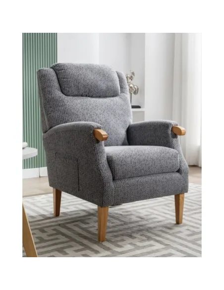 Lisbon Fireside Armchair - Steel Blue | Murphy Furniture