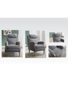 Lisbon Fireside Armchair - Steel Blue | Murphy Furniture 2