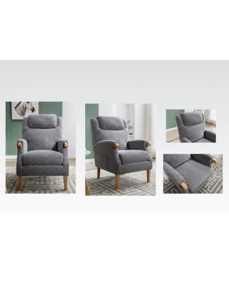 Lisbon Fireside Armchair - Steel Blue | Murphy Furniture