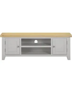 Windsor Straight TV Unit - Pebble Grey/O | Murphy Furniture