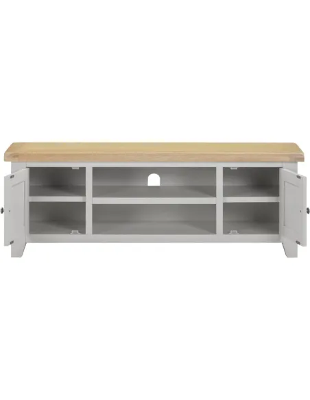 Windsor Straight TV Unit - Pebble Grey/O | Murphy Furniture