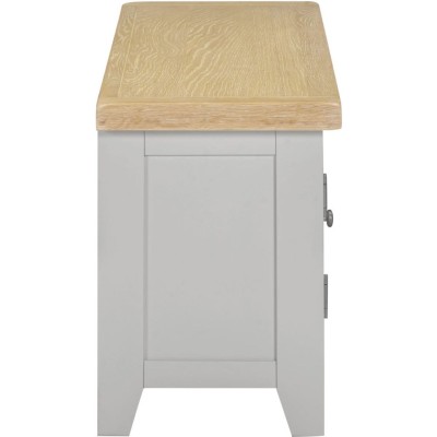 Windsor Straight TV Unit - Pebble Grey/O | Murphy Furniture