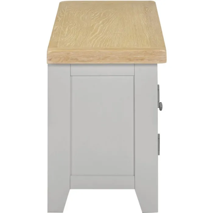 Windsor Straight TV Unit - Pebble Grey/O | Murphy Furniture