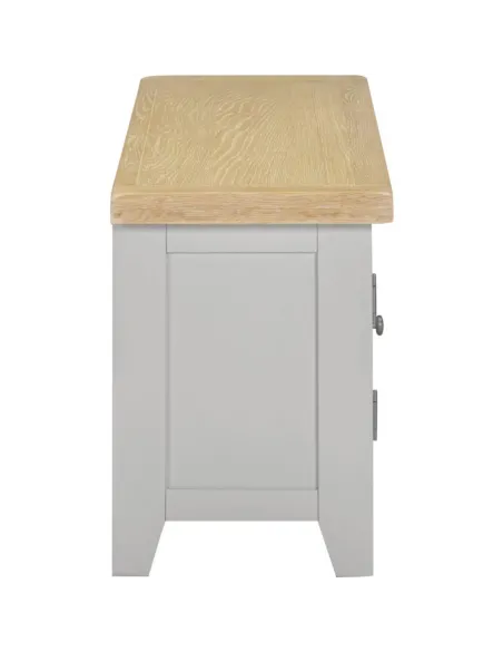 Windsor Straight TV Unit - Pebble Grey/O | Murphy Furniture