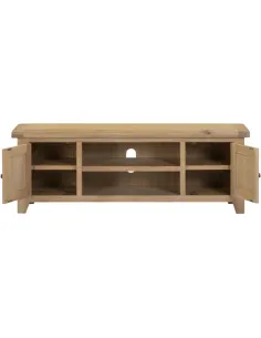 Windsor Straight TV Unit - Natural Oak | Murphy Furniture 2