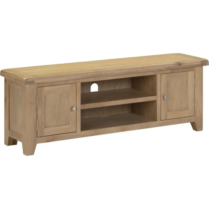 Windsor Straight TV Unit - Natural Oak | Murphy Furniture
