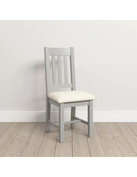 Windsor Slatted Dining Chair - Pebble Gr | Murphy Furniture