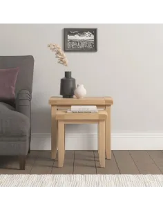 Windsor Nest Of 2 Tables - Natural Oak | Murphy Furniture