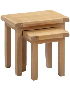 Windsor Nest Of 2 Tables - Natural Oak | Murphy Furniture 2