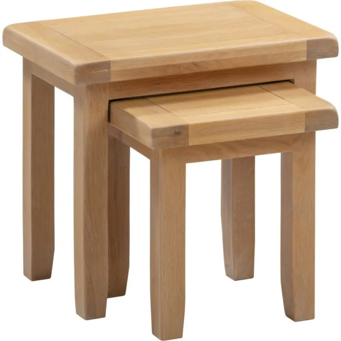 Windsor Nest Of 2 Tables - Natural Oak | Murphy Furniture