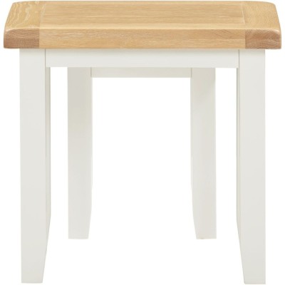 Windsor Nest Of 2 Tables - Ivory/Oak | Murphy Furniture