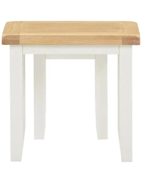 Windsor Nest Of 2 Tables - Ivory/Oak | Murphy Furniture
