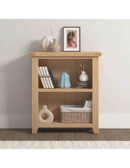 Windsor Low Bookcase - Natural Oak | Murphy Furniture