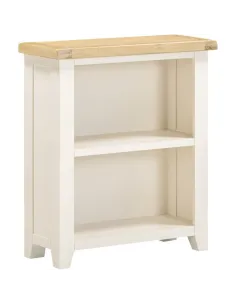 Windsor Low Bookcase - Ivory/Oak | Murphy Furniture 2