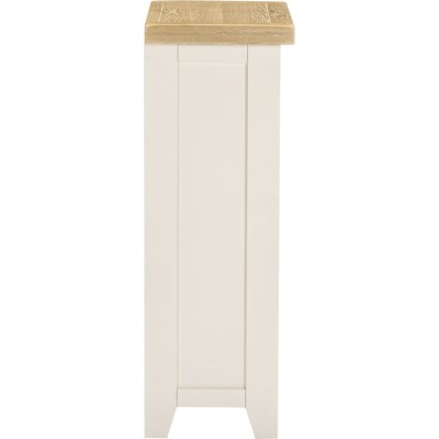 Windsor Low Bookcase - Ivory/Oak | Murphy Furniture