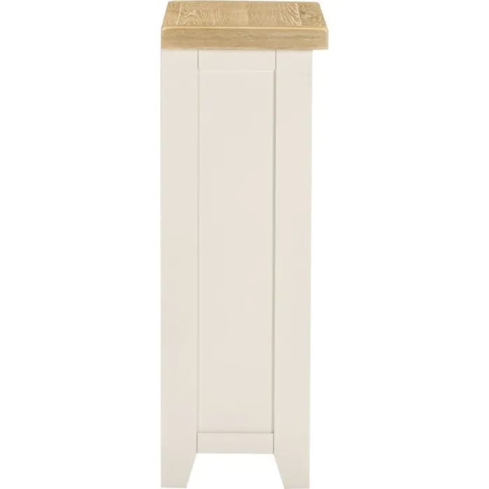 Windsor Low Bookcase - Ivory/Oak | Murphy Furniture