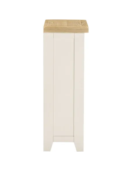 Windsor Low Bookcase - Ivory/Oak | Murphy Furniture