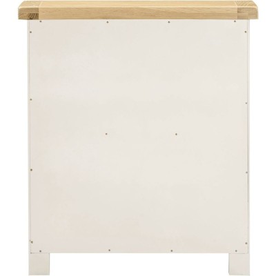 Windsor Low Bookcase - Ivory/Oak | Murphy Furniture