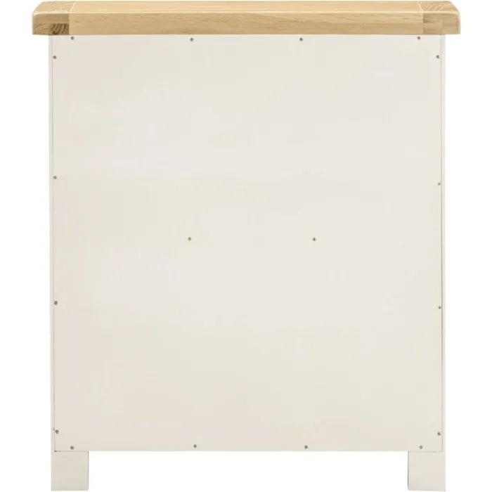 Windsor Low Bookcase - Ivory/Oak | Murphy Furniture