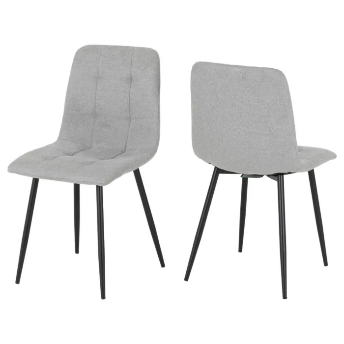Fenton Dining Chair - Light Grey Fabric | Murphy Furniture