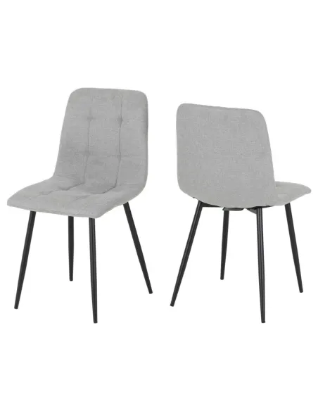 Fenton Dining Chair - Light Grey Fabric | Murphy Furniture