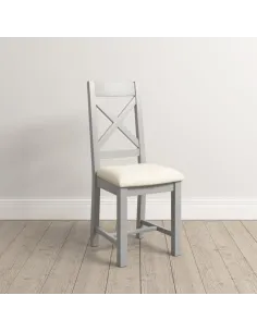 Windsor Cross Back Dining Chair - Pebble | Murphy Furniture