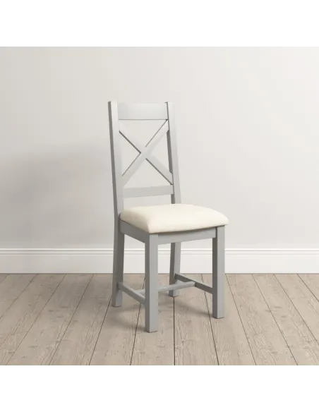 Windsor Cross Back Dining Chair - Pebble | Murphy Furniture