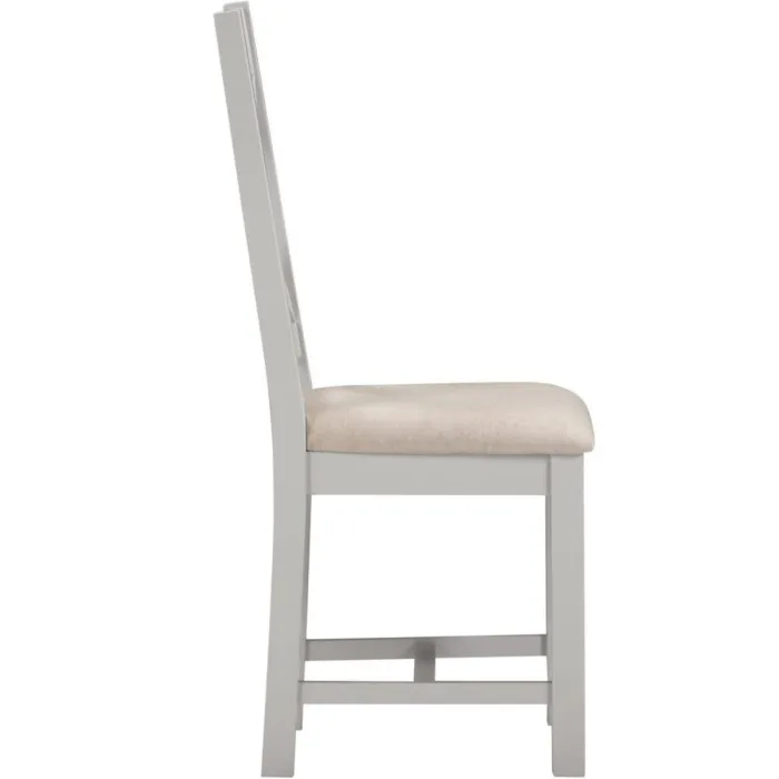 Windsor Cross Back Dining Chair - Pebble | Murphy Furniture