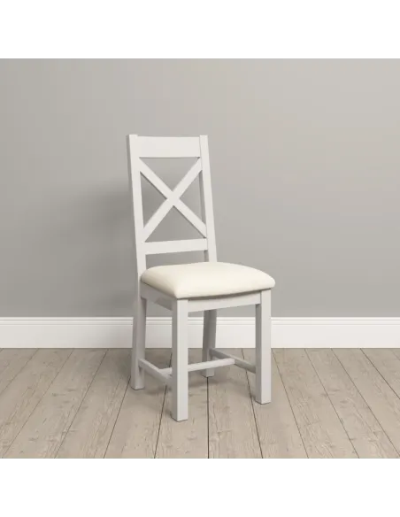 Windsor Cross Back Dining Chair - Ivory/ | Murphy Furniture