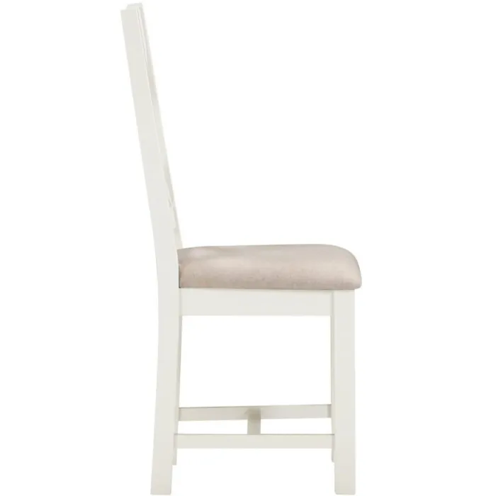 Windsor Cross Back Dining Chair - Ivory/ | Murphy Furniture