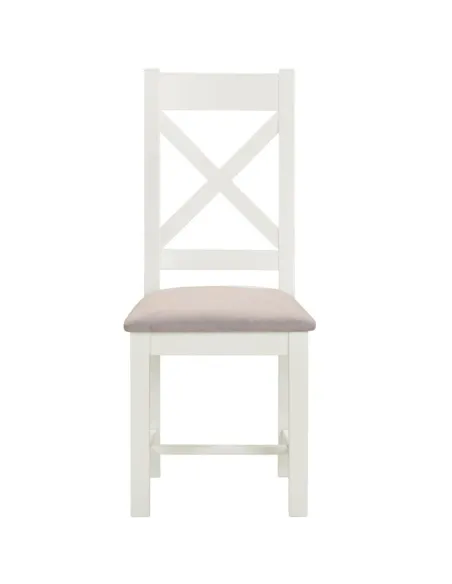 Windsor Cross Back Dining Chair - Ivory/ | Murphy Furniture