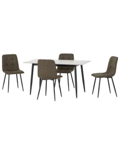 Fenton Dining Set (x4 Chairs) - White/Ol | Murphy Furniture