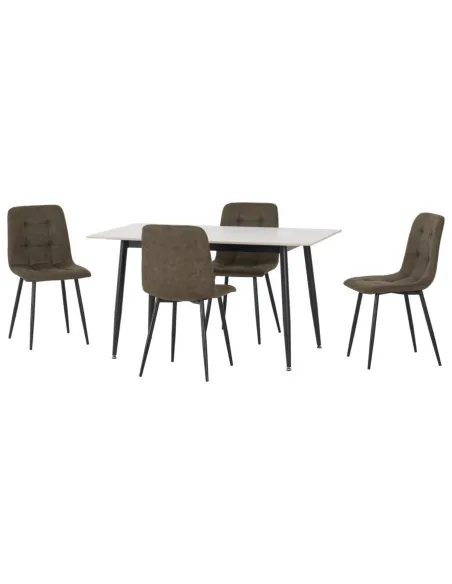 Fenton Dining Set (x4 Chairs) - White/Ol | Murphy Furniture