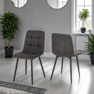 Fenton Dining Set (x4 Chairs) - White/Da | Murphy Furniture