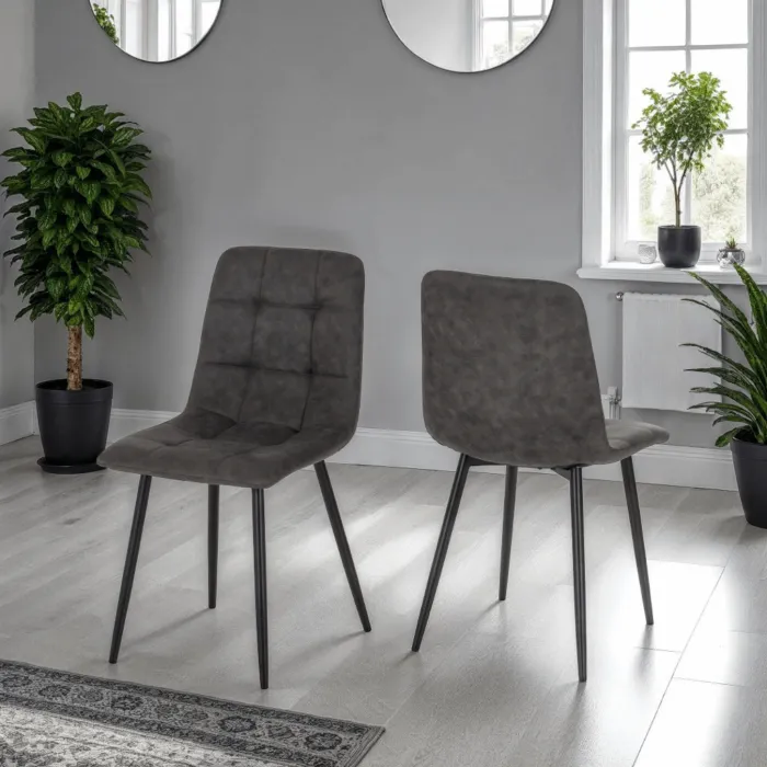 Fenton Dining Set (x4 Chairs) - White/Da | Murphy Furniture