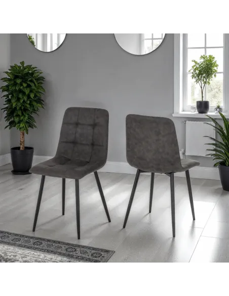 Fenton Dining Set (x4 Chairs) - White/Da | Murphy Furniture
