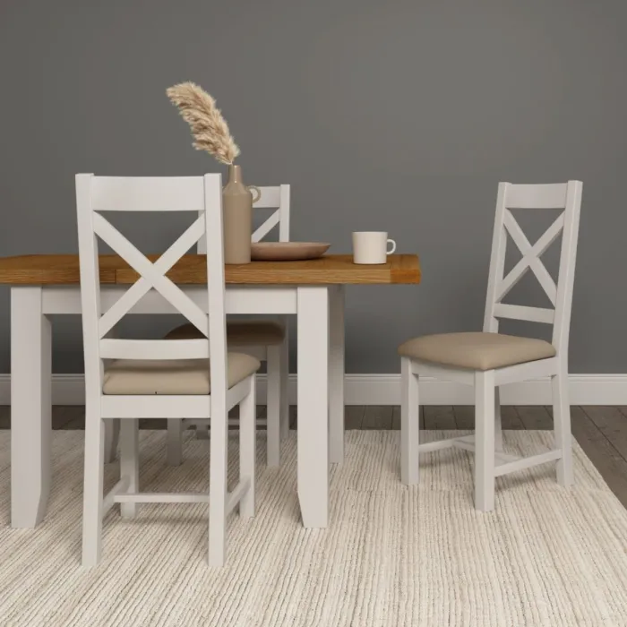 Windsor Extending Dining Table - Ivory/O | Murphy Furniture