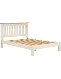 Windsor 4FT6 Low End Bed - Ivory/Oak | Murphy Furniture 2